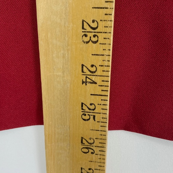 Yesereal Womens XXL Fits Like Small Blazer Jacket Deep Red Long Sleeves Lined - Picture 7 of 7